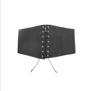 NWT ZARA Corset Black Belt